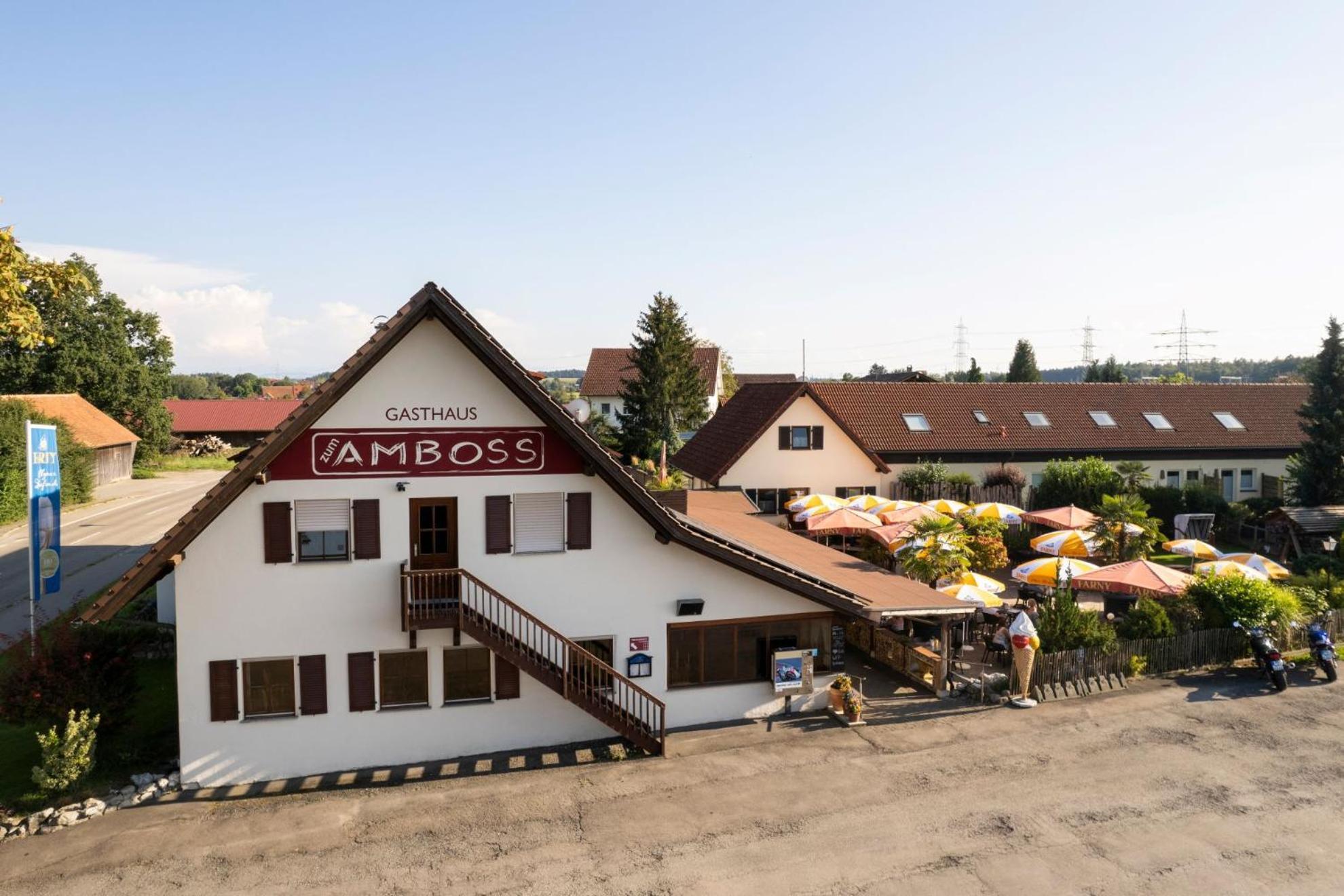 Altbau Gasthaus Amboss Grunkraut Kültér fotó